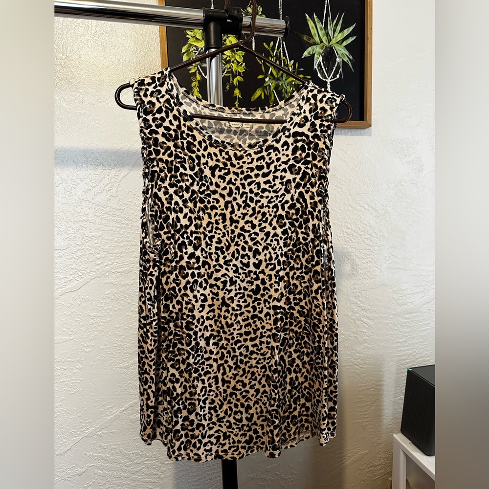 Maurices Animal Print Sleeveless Blouse
